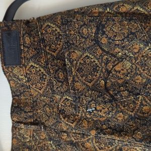 Levi's Black Tag, Skinny Mid Rise Paisley jeans